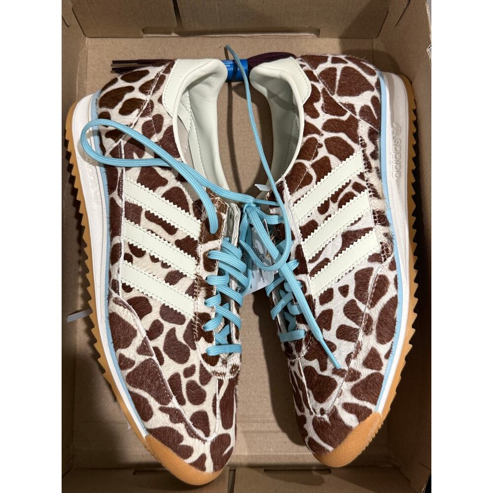 Adidas SL 72 OG Cow Print Crystal Linen Ivory Off White Size 10.5w 9.5m KH8967 - Picture 9 of 9